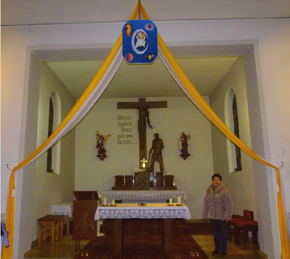 Auch in der Filialkirche zu Penting wird an das Hl. Jahr erinnert.