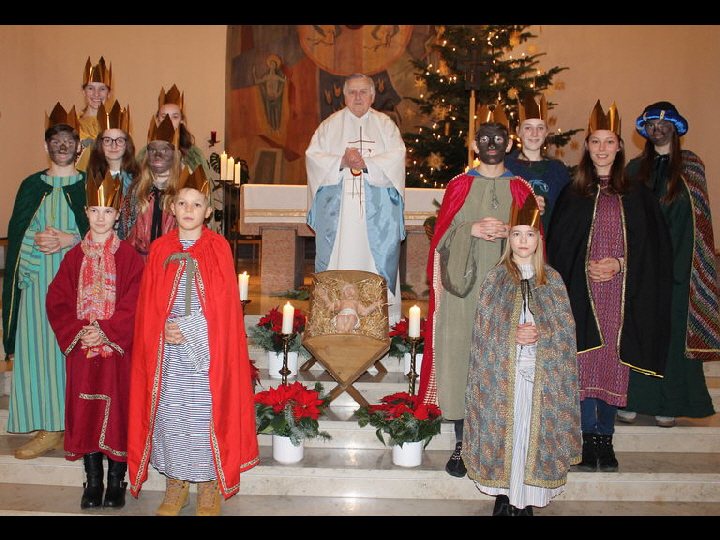 Aussendung der Sternsinger 2019 mit Pfarrer Josef Amberger