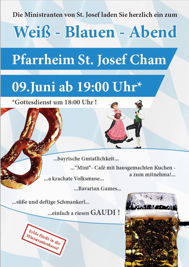 Wei-Blauer-Abend-Plakat